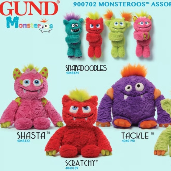 NWT Gund Monsteroos Shasta 15”Stuffed Animal - Picture 5 of 5